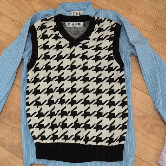 Men's small/kids XL/XXL Disney Pixar Fear costume Inside Out - Picture 7 of 13